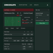CrocoSlots - Live In-Play Betting - Real-Time Sports Betting